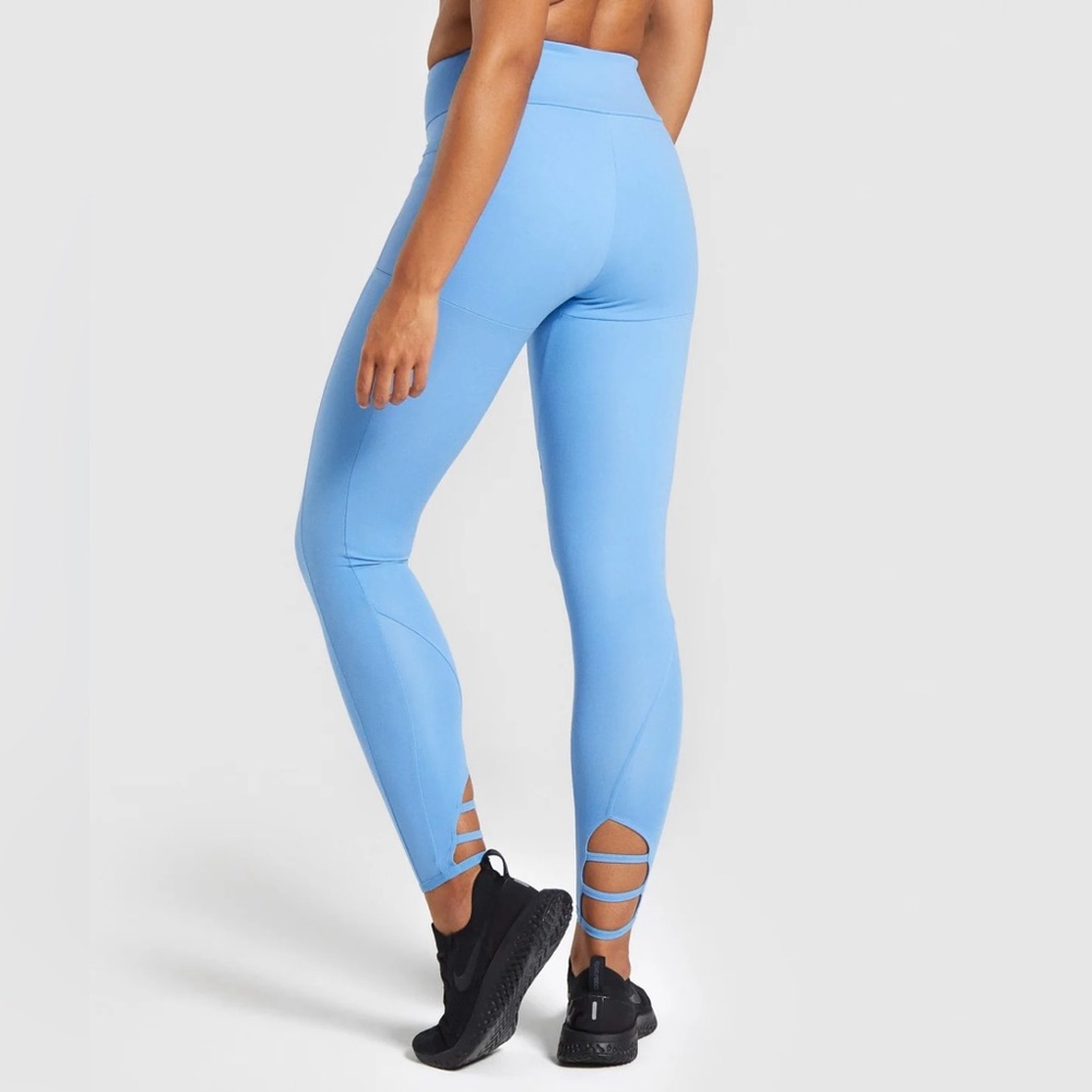 Gymshark Poise Criss Cross Leggings - Blue 💙